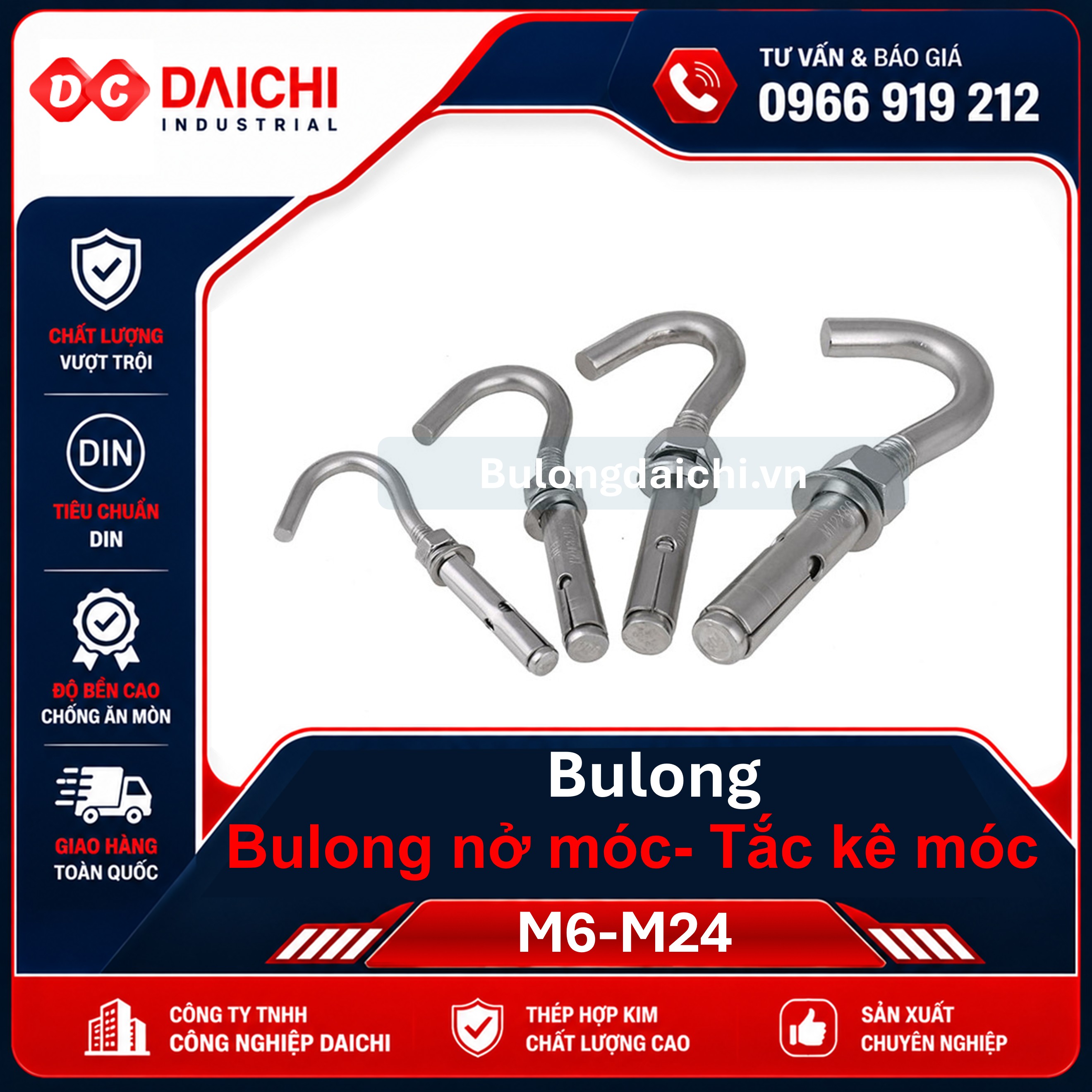 Hook expansion bolt