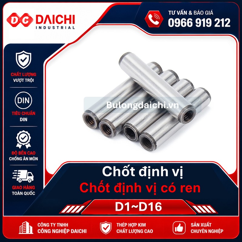 Threaded locating pin