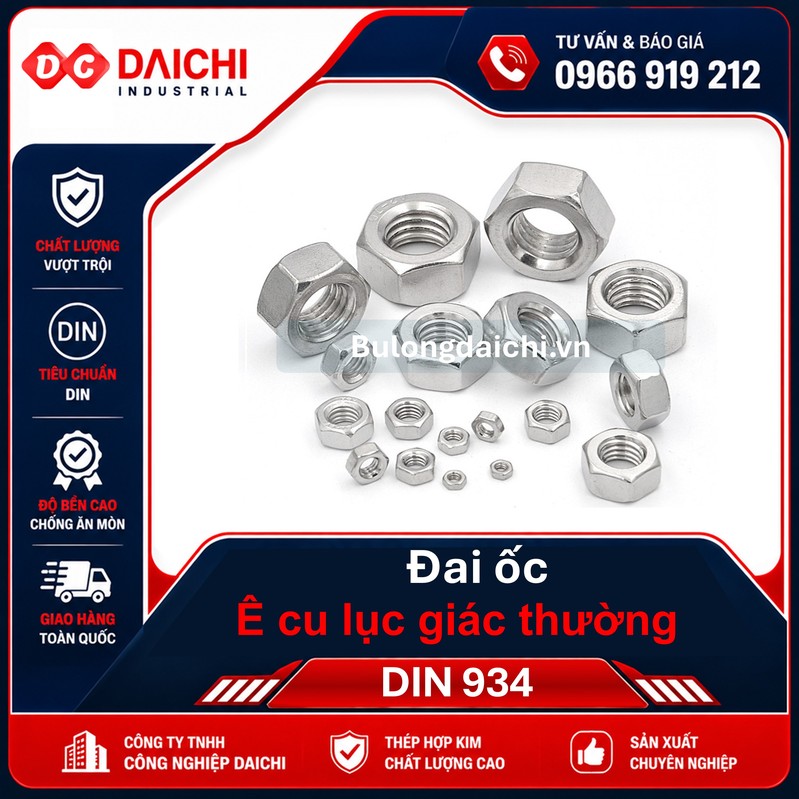Stainless Steel Hex Nut DIN 934