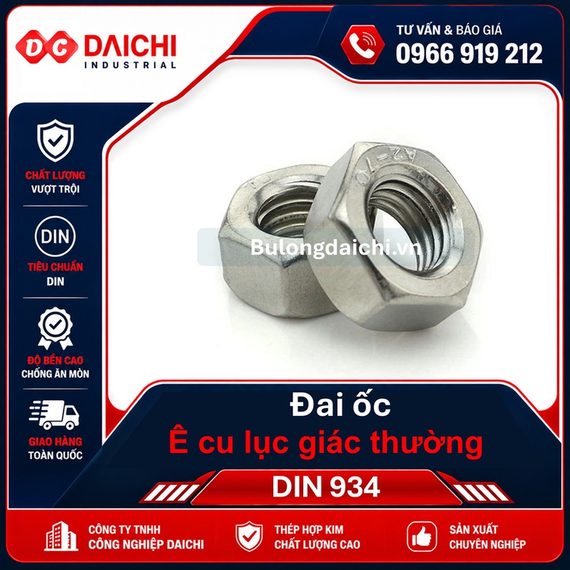 Stainless Steel Hex Nut DIN 934