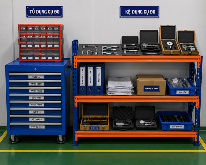 Tool & measuring equipment cabinet