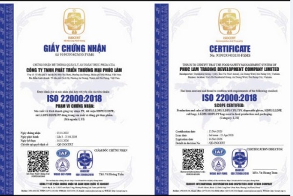 Certificates