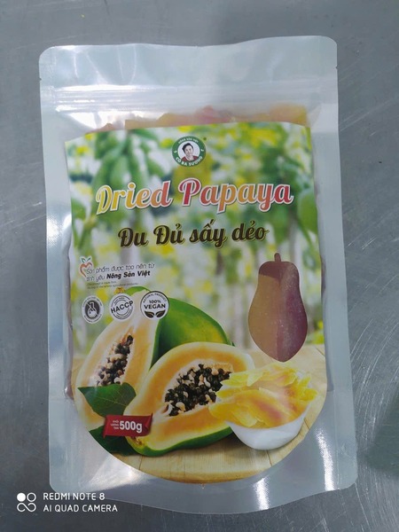 Soft dried papaya