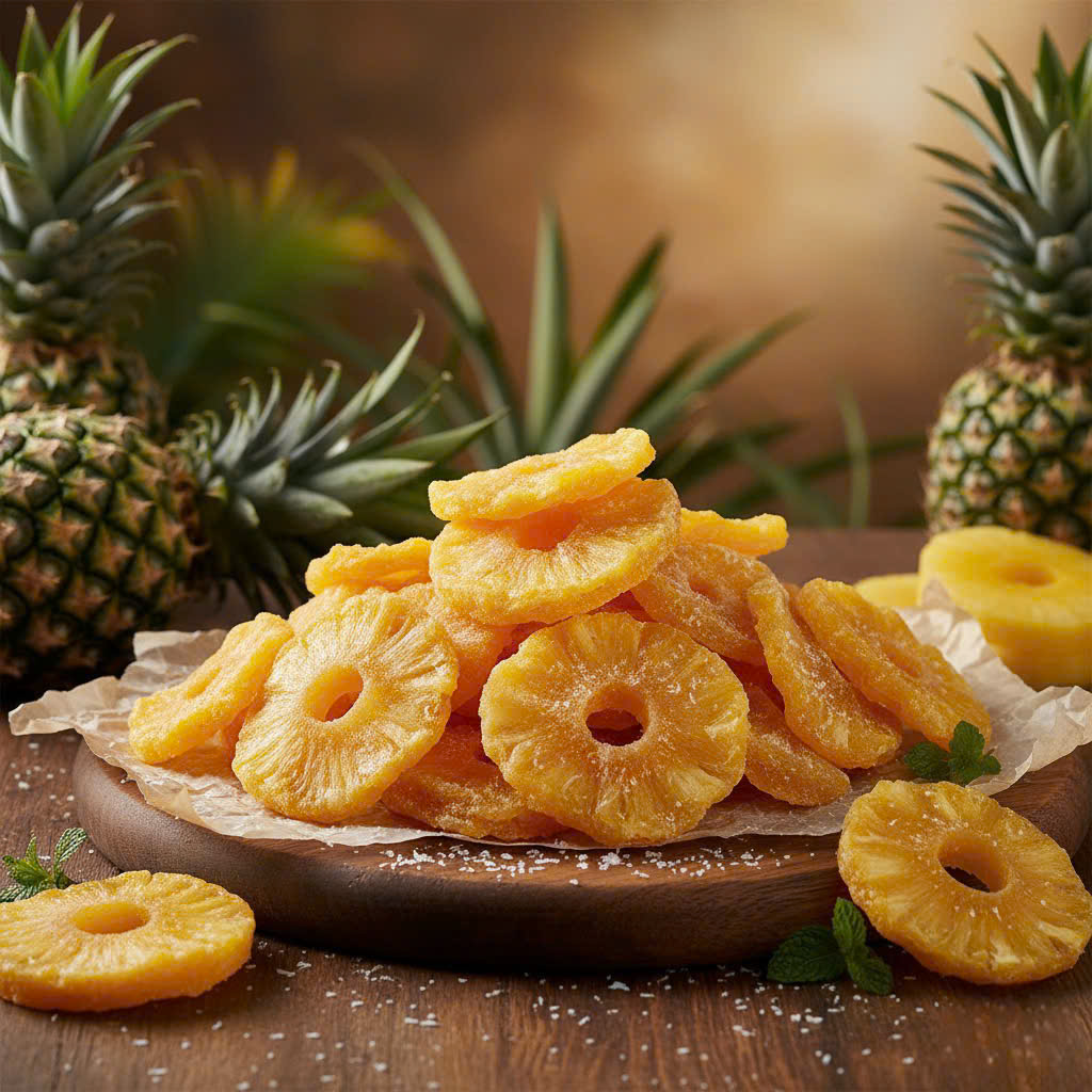 Soft dried pineapple processing