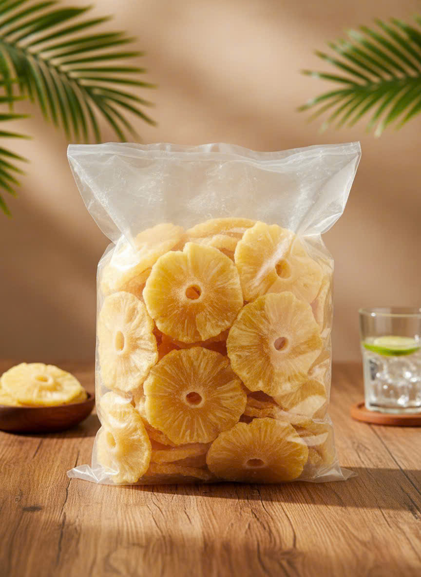 Soft dried pineapple processing