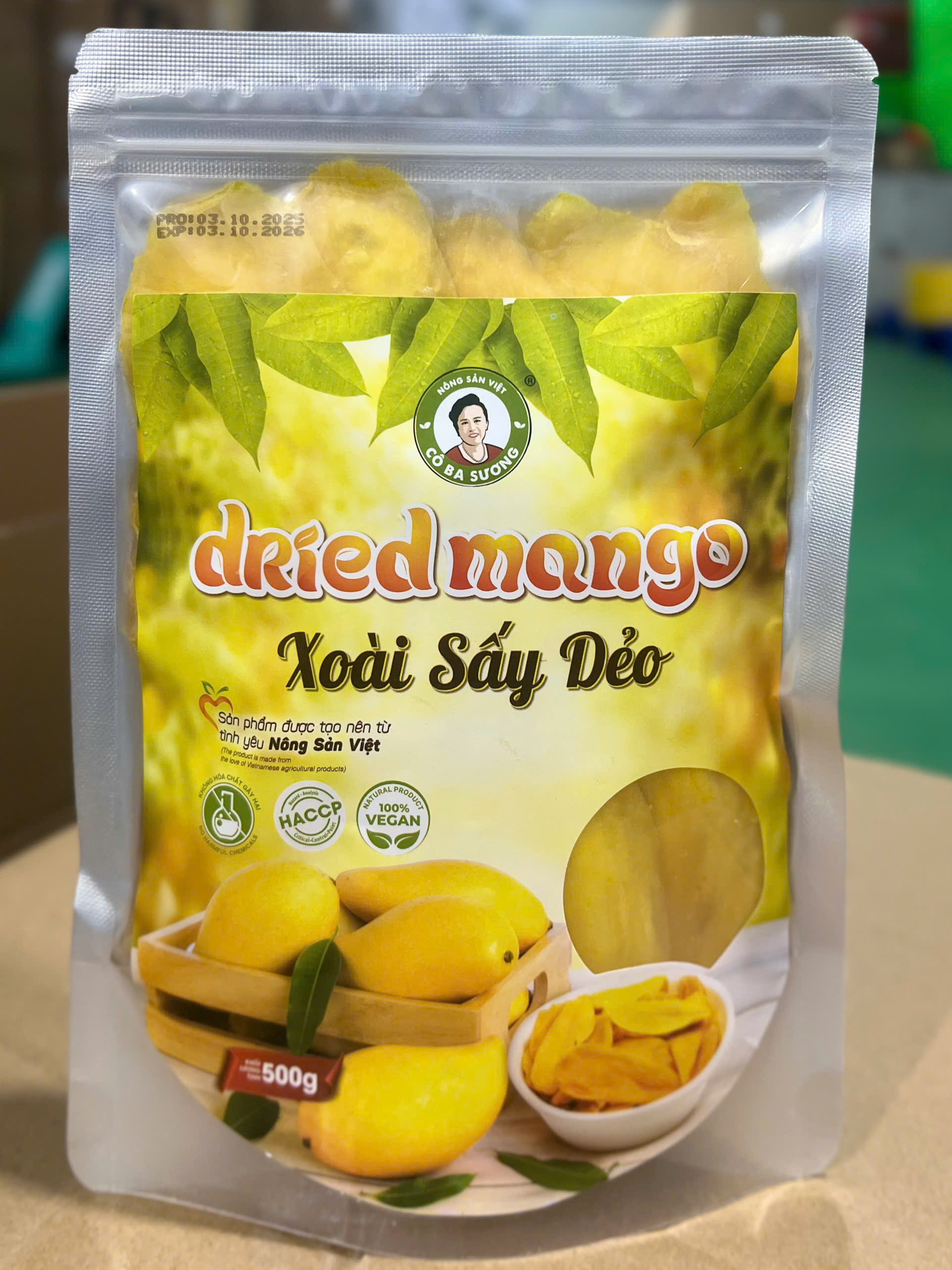 Soft dried mango