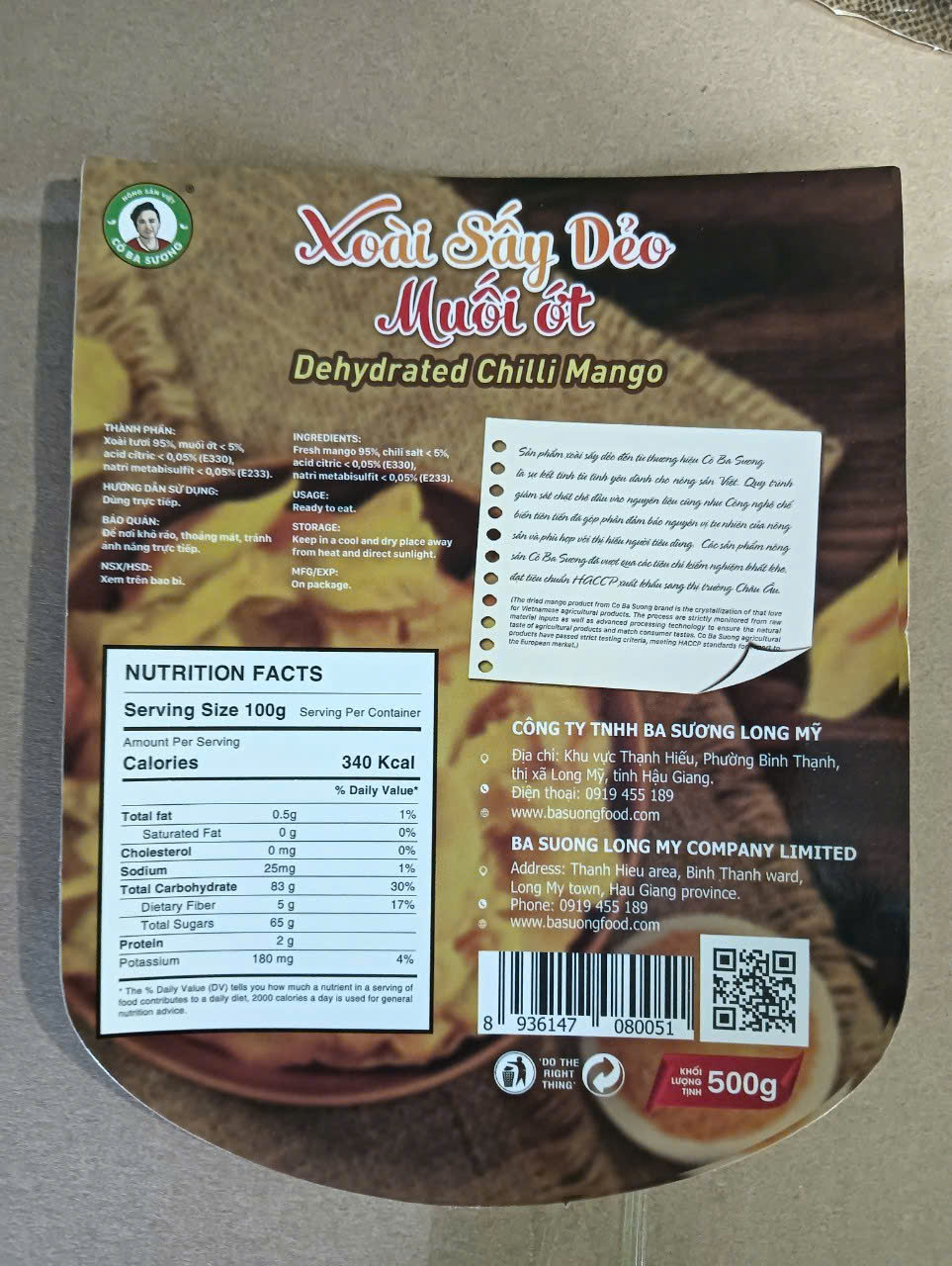 Chili salt mango