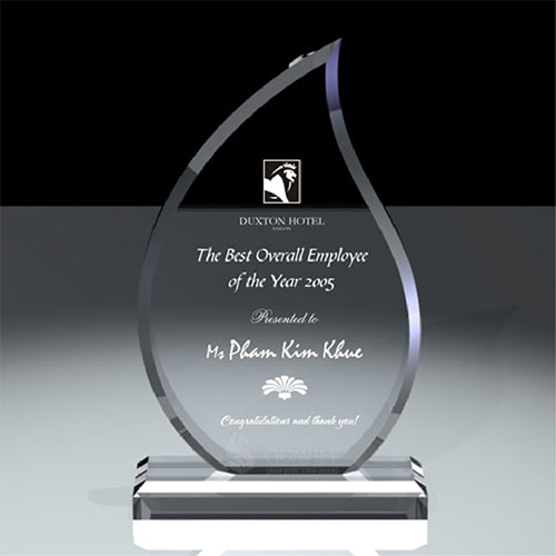 Crystal trophies