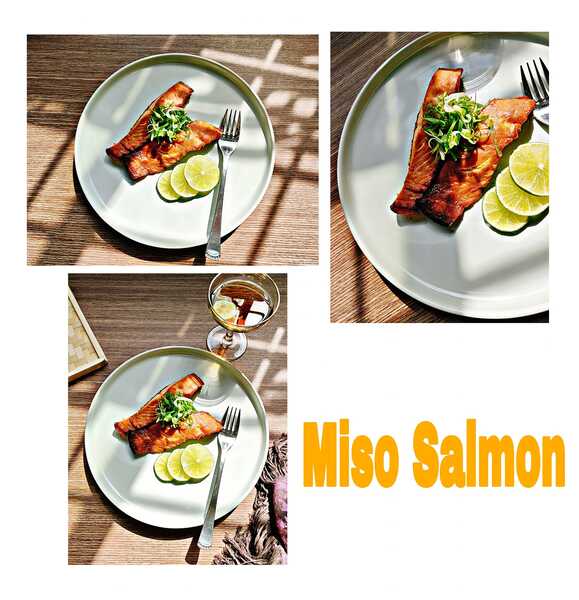 Miso-glazed salmon