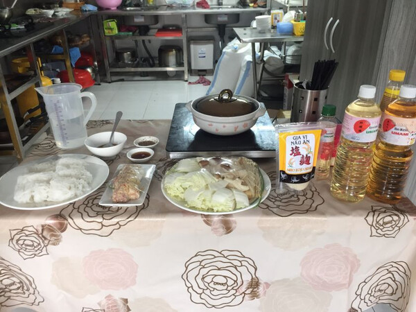 Wine Food cooking class