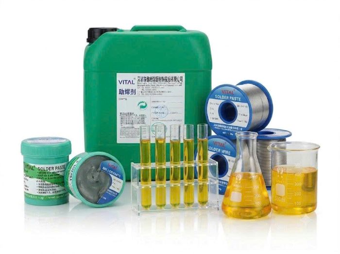 Soldering chemicals