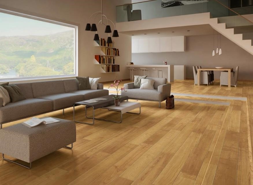 Teak wood flooring