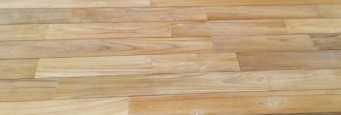Teak wood flooring