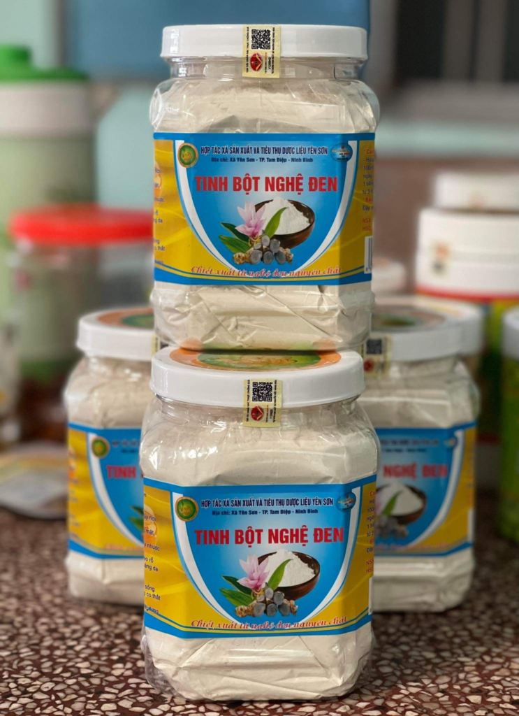 Black turmeric starch