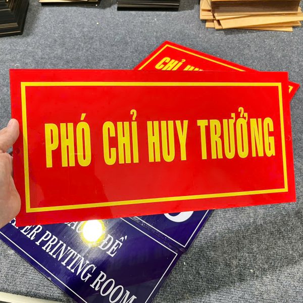 Acrylic room nameplates