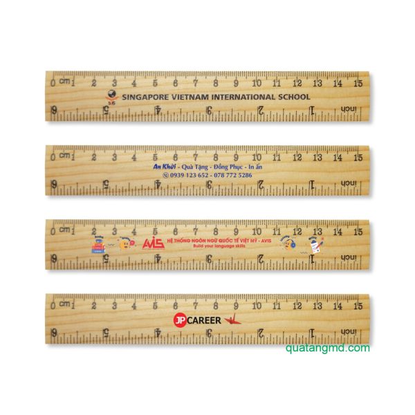 Wooden rulers for students