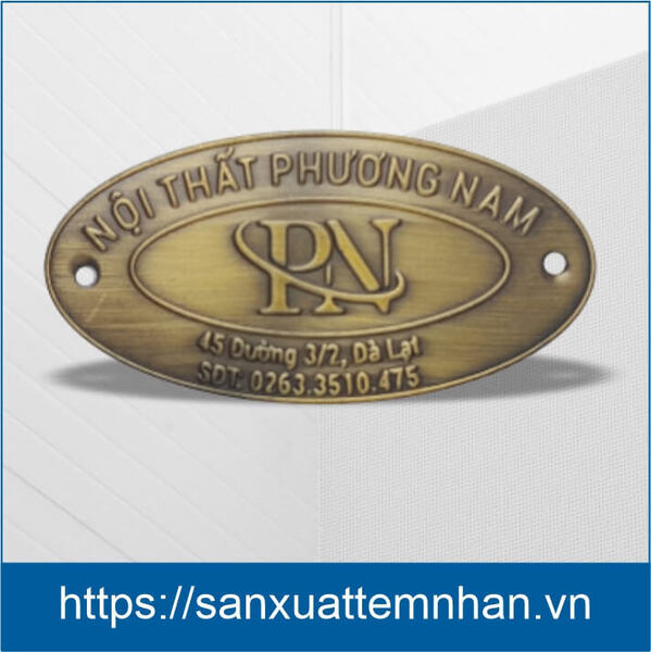 Custom engraved brass labels