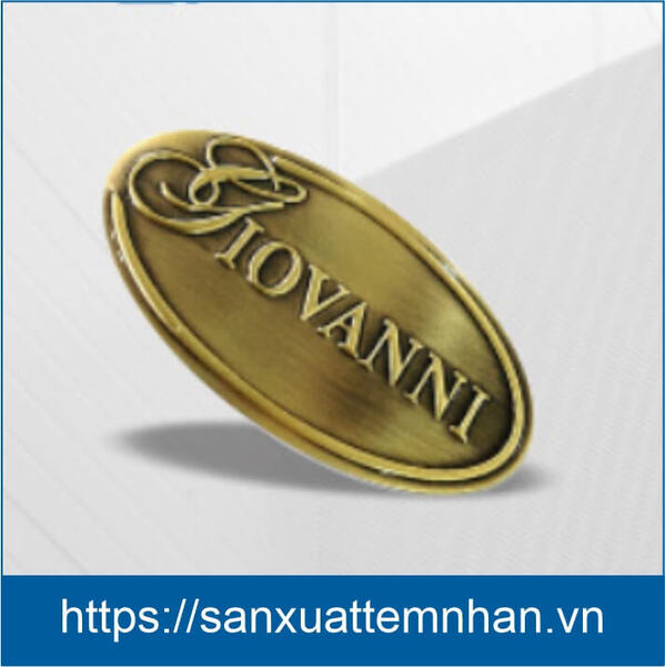 Custom engraved brass labels