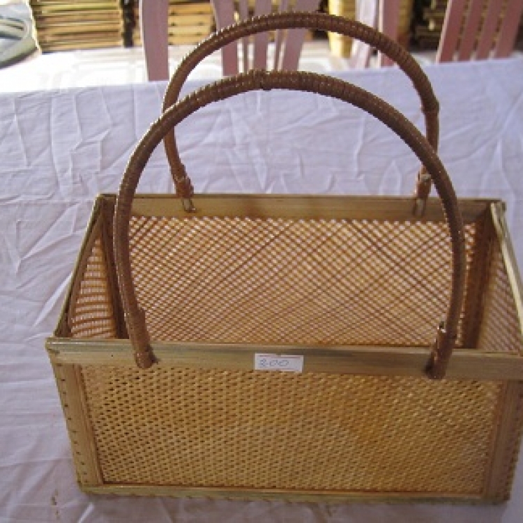 Bamboo suitcases