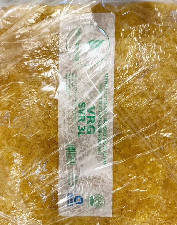 Raw rubber latex