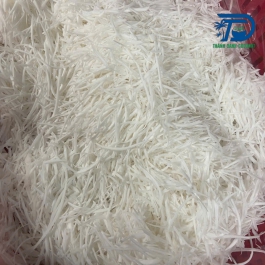Frozen coconut rice strips