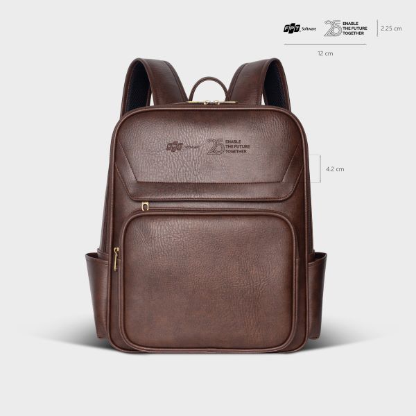 Fadoda large size business leather backpack FBA21