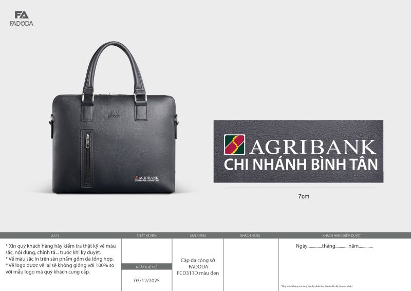 Fadoda leather briefcase FCD311