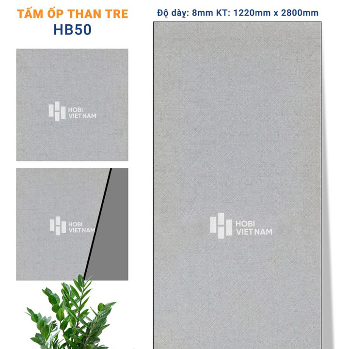 HobiWood HB50 Bamboo Charcoal Cladding Panel
