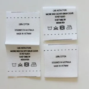 Printed cotton labels
