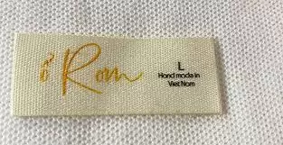 Printed cotton labels