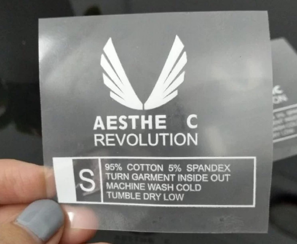 PET heat transfer labels