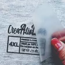 PET heat transfer labels