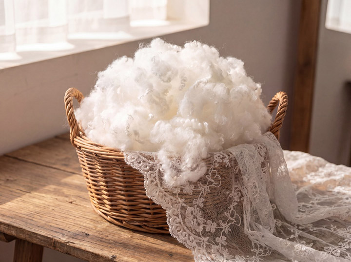 Virgin polyester fiber