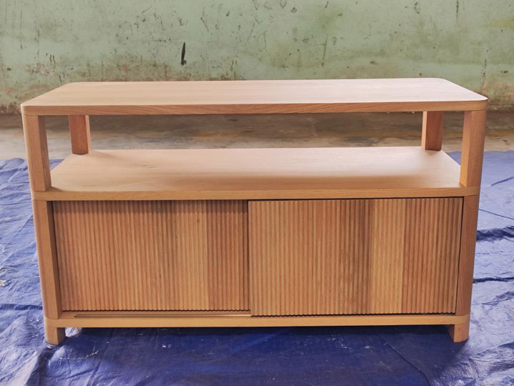 Low wooden cabinet