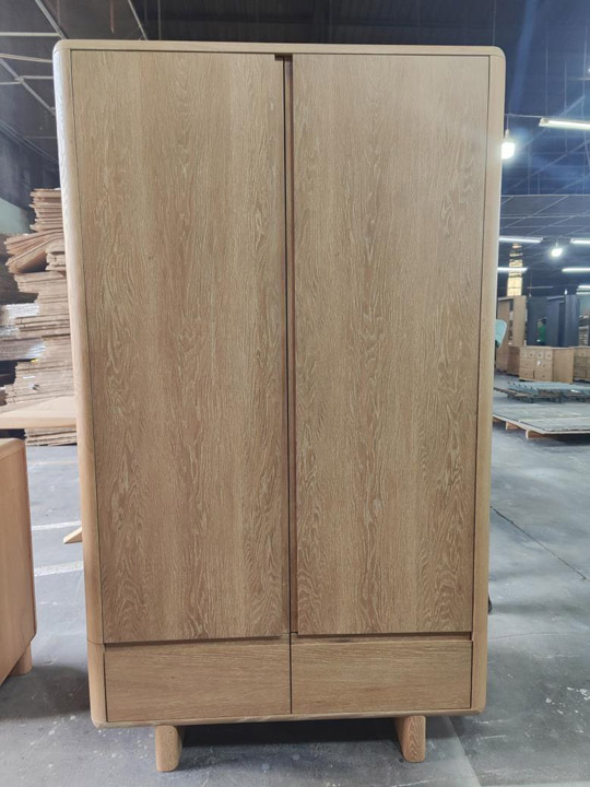 2-door wooden wardrobe