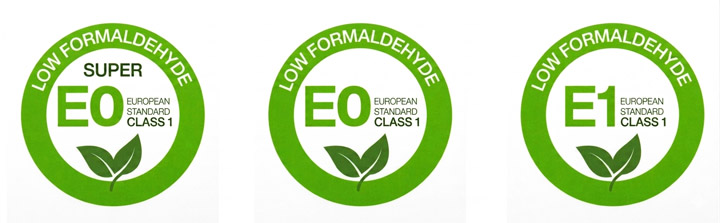 E0 & E1 low formaldehyde emission certification