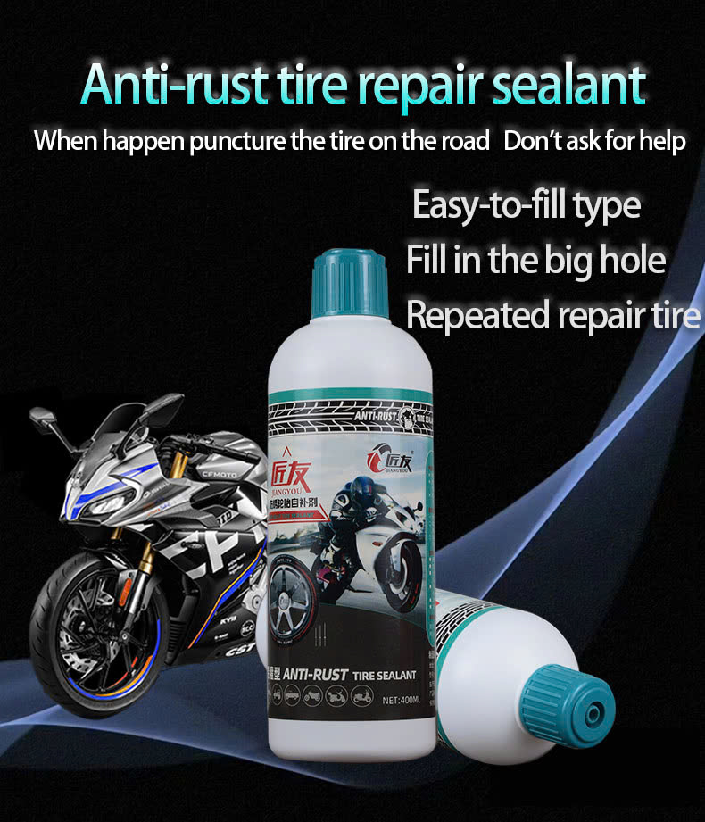 Anti-rust tire repair sealant