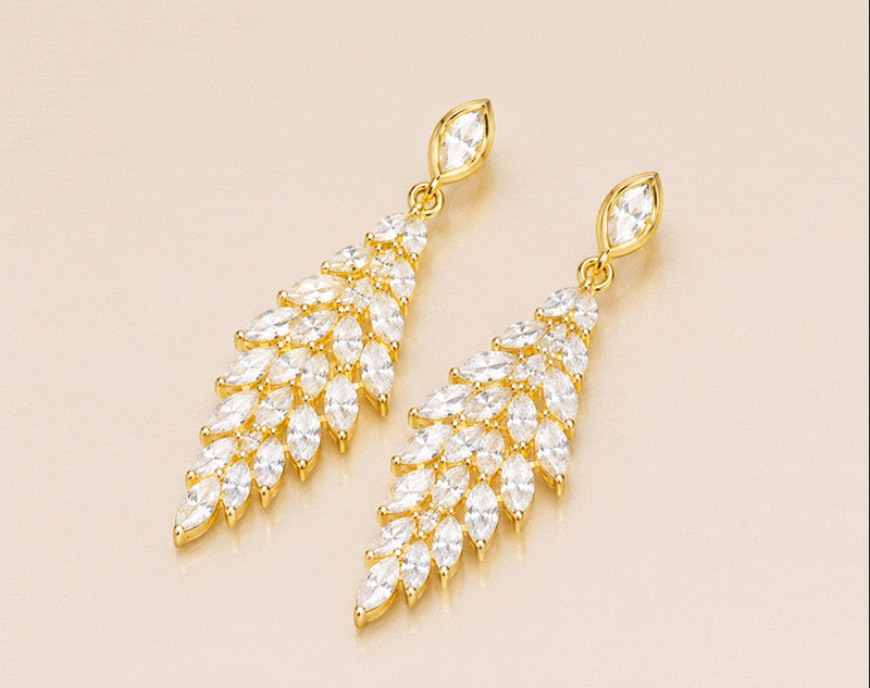 Gold earrings