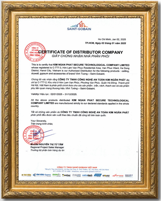 Distributor certification