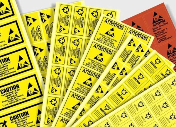 ESD anti-static labels