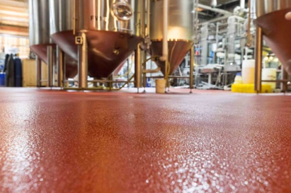 Anti-slip epoxy coating application