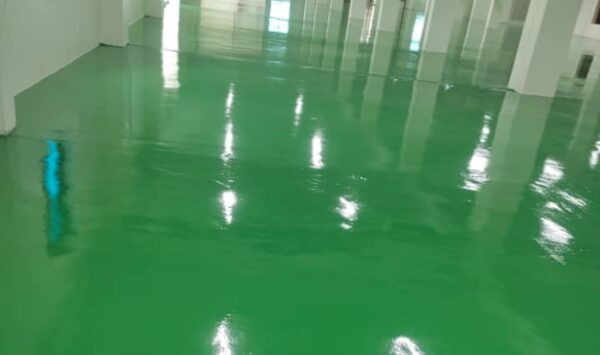 Anti-microbial epoxy flooring application