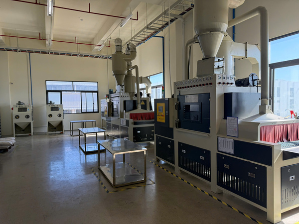Sandblasting line