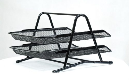 2-tier A-frame document rack