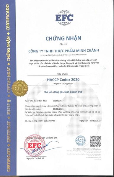 HACCP Codex 2020