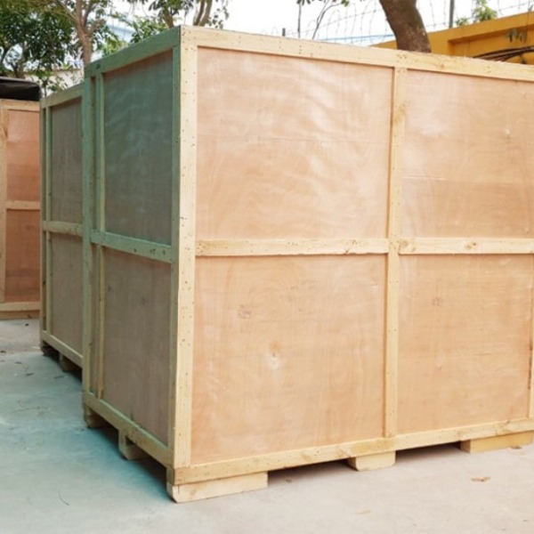 Wooden packaging crates