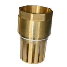 Brass foot valve