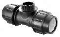HDPE threaded tee
