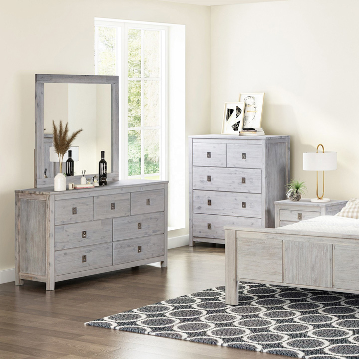 Acacia wood dresser