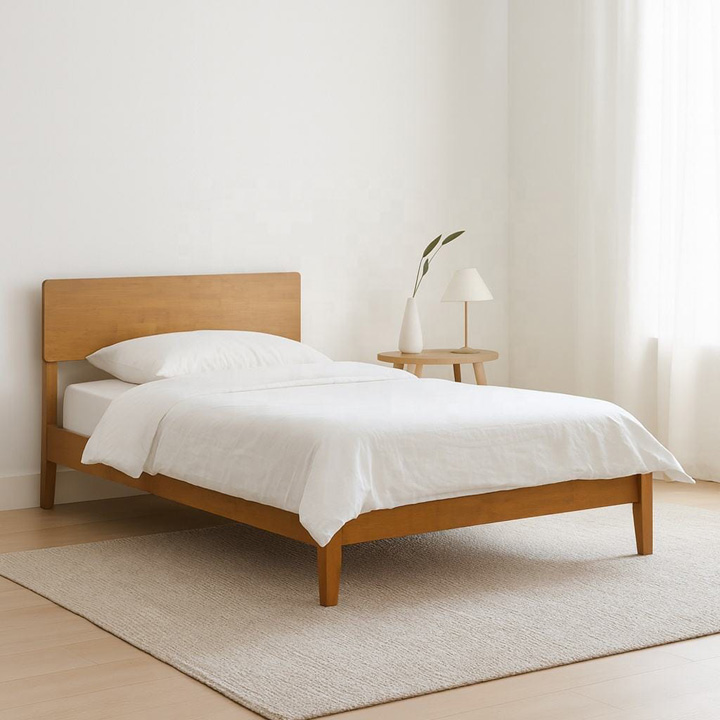 Wooden bed frame